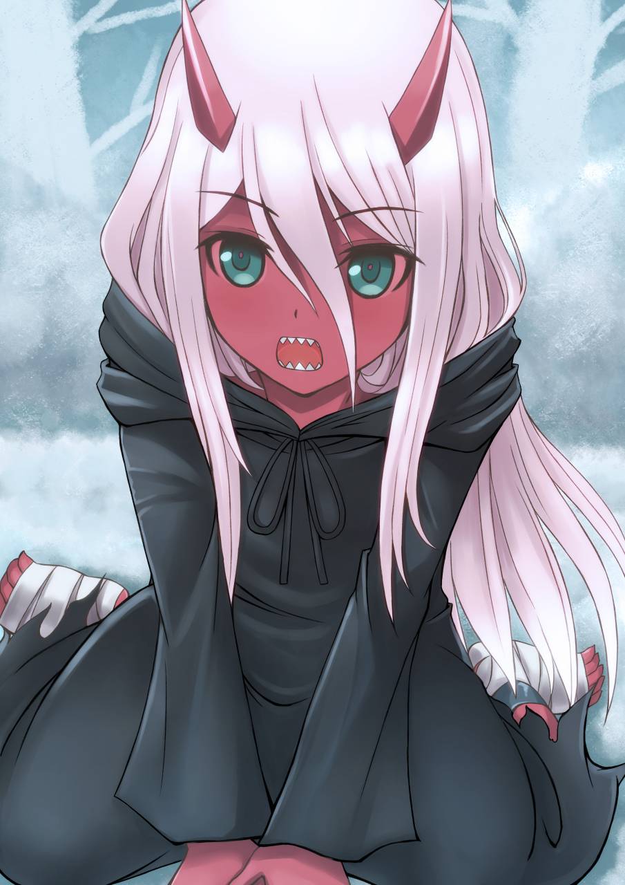 zero two (darling in the franxx) Demon. Devil. Monster Hentai