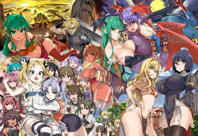 hatsune miku+hiiragi kagami+hoshino ruri+kasumi (doa)+lilith aensland+mizuki yukikaze+morrigan aensland+nakano azusa+sephiroth+tone (kantai collection)+toosaka rin+yano erika+zuikaku (kantai collection)