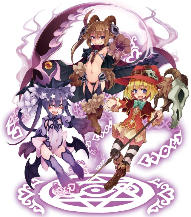 baphomet (monster girl encyclopedia)+familiar (monster girl encyclopedia)+witch (monster girl encyclopedia)