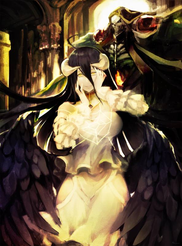 ainz ooal gown+albedo+lich