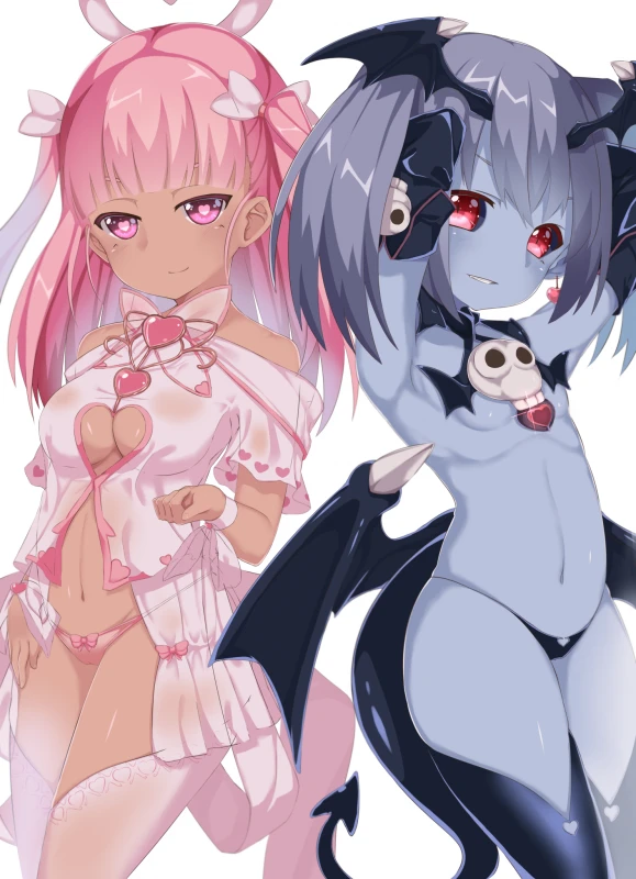 devil (monster girl encyclopedia)+houri (monster girl encyclopedia)