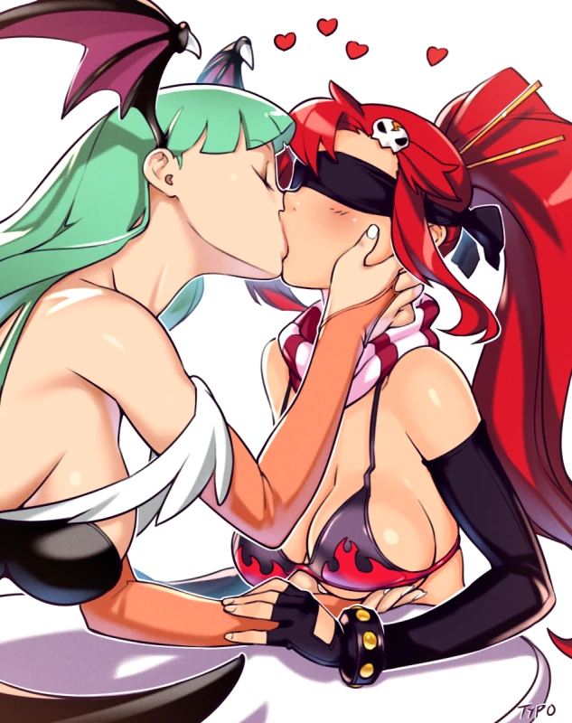 morrigan aensland+yoko littner