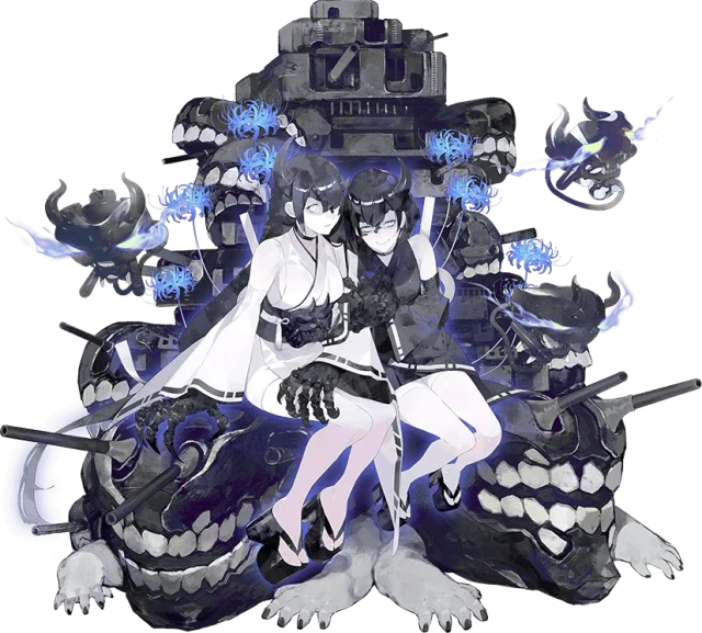 fusou (kantai collection) imp group+shinkais-kan+yamashir- (kantai collection)