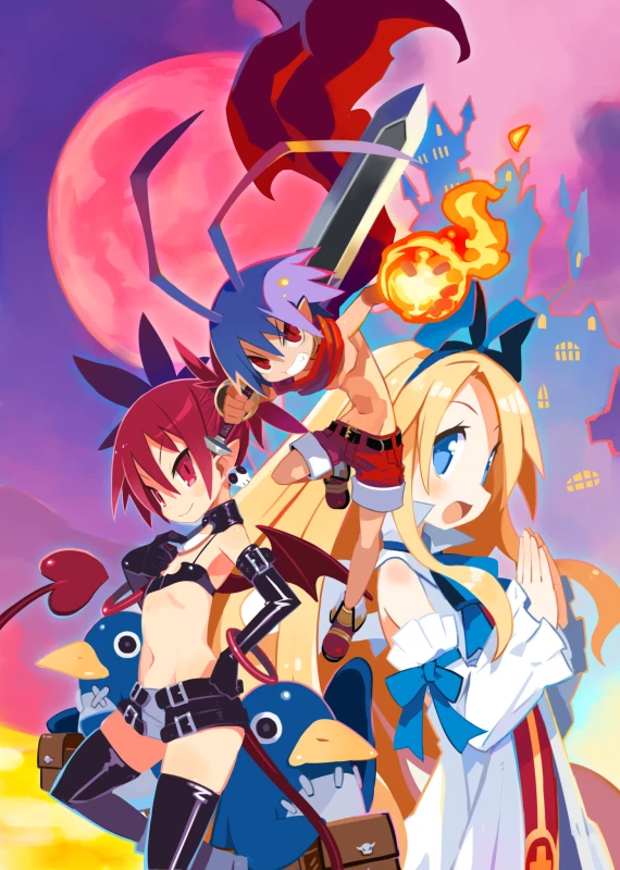etna+flonne+laharl+prinny