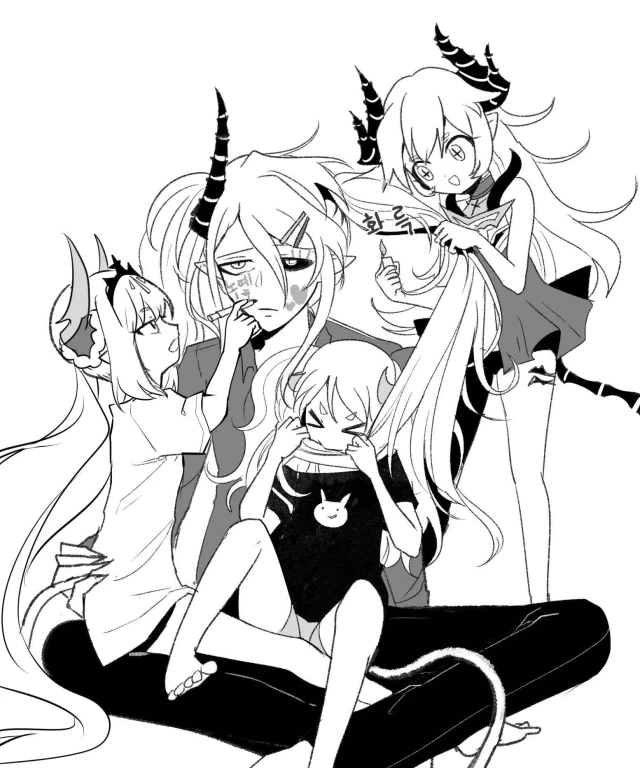 chiliarch (elsword)+ciel (elsword)+diabla (elsword)+luciela r. sourcream+noblesse (elsword)