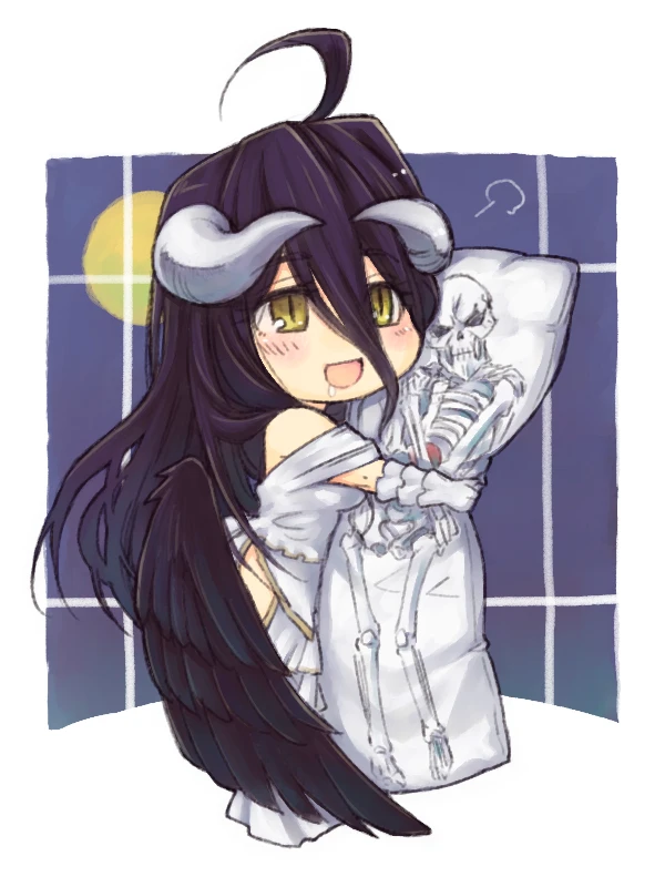 ainz ooal gown+albedo